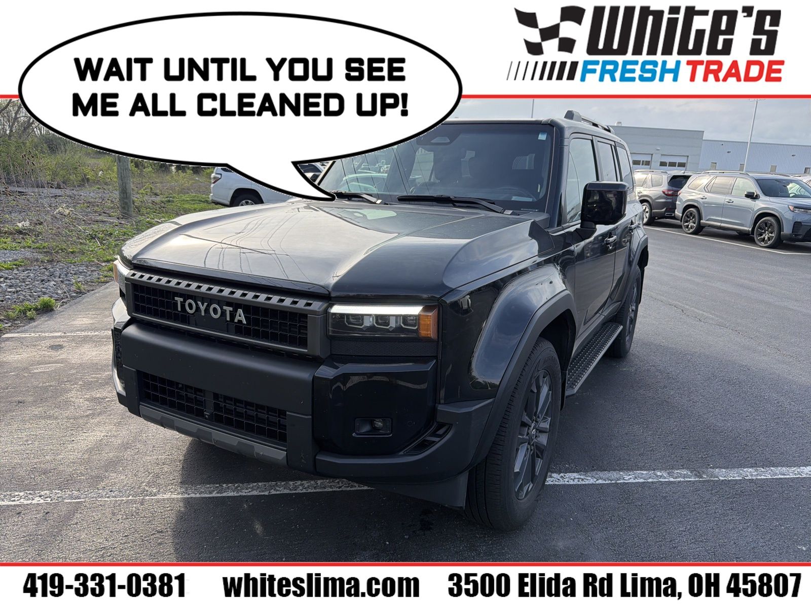 Black 2024 Toyota Land Cruiser 4WD SUV / Crossover Four-Wheel Drive 8-Speed Automatic