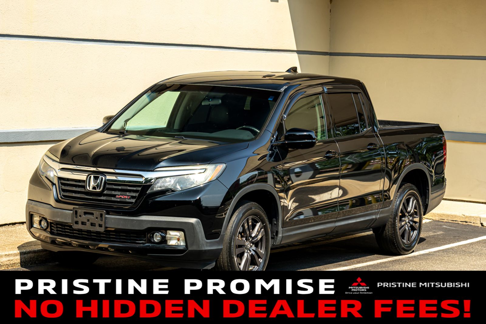 Black 2019 Honda Ridgeline Pickup Truck All-Wheel Drive 6-Speed Automatic