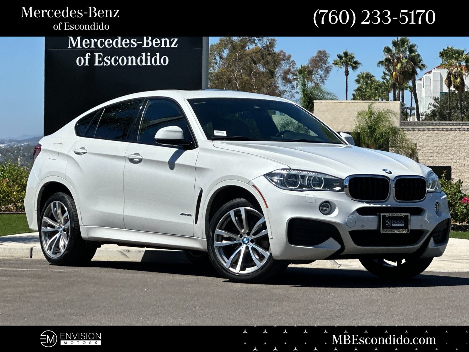 Mineral White Metallic 2016 BMW X6 SUV / Crossover All-Wheel Drive 8-Speed Automatic