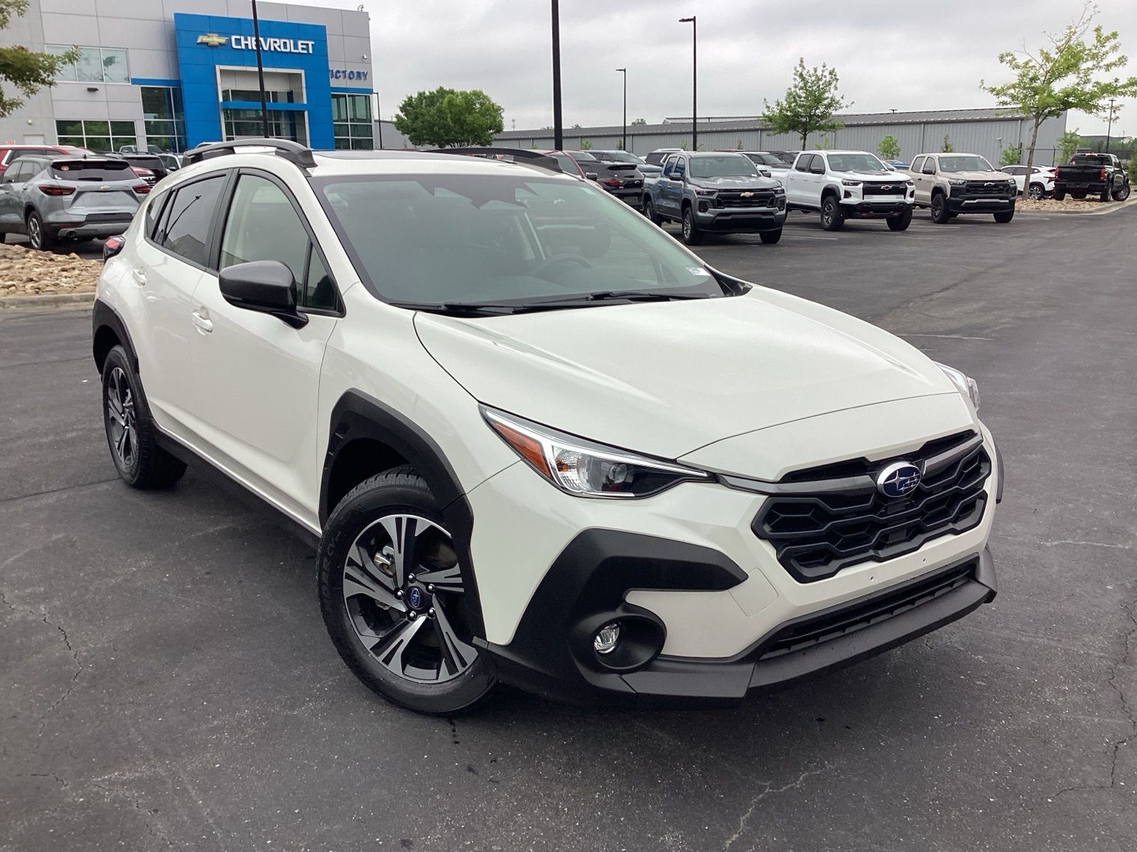 Crystal White Pearl 2025 Subaru Crosstrek Premium AWD SUV / Crossover All-Wheel Drive Continuously Variable Transmission