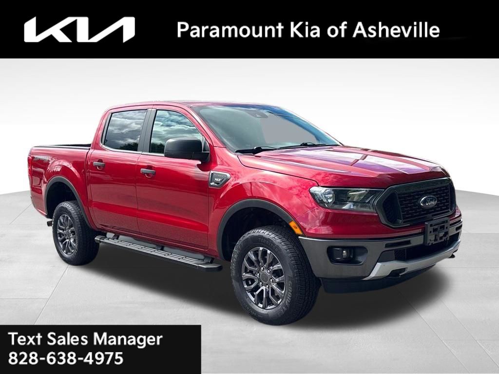 Red Metallic 2021 Ford Ranger Pickup Truck Four-Wheel Drive Automatic