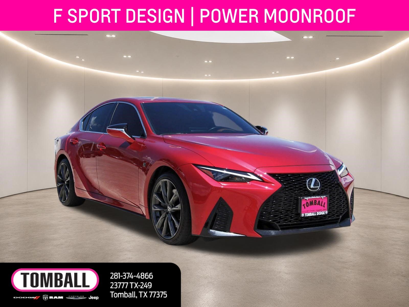 Infrared 2025 Lexus IS Sedan Rear-Wheel Drive 8-Speed Automatic
