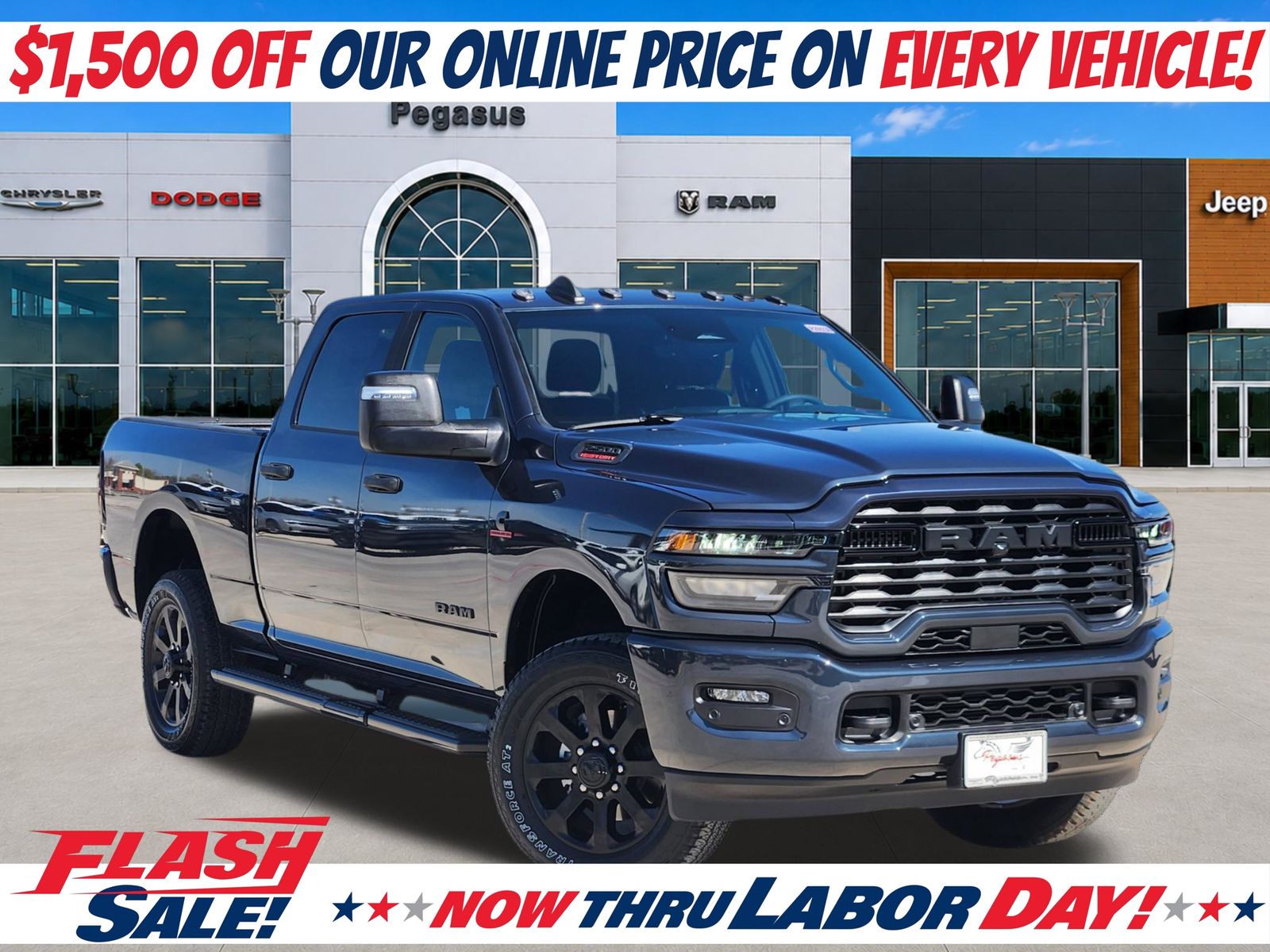 Forged Blue Metallic 2026 RAM 2500 Pickup Truck Four-Wheel Drive 8-Speed Automatic
