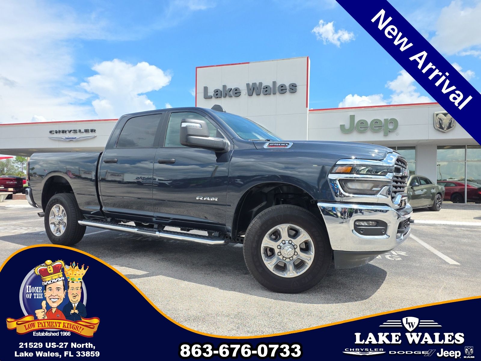 Forged Blue Metallic 2026 RAM 2500 Pickup Truck Four-Wheel Drive 8-Speed Automatic