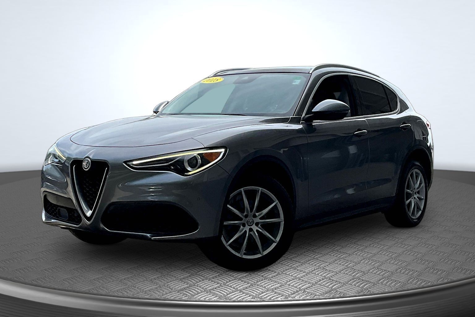 Stromboli Gray Metallic 2018 Alfa Romeo Stelvio SUV / Crossover All-Wheel Drive 8-Speed Automatic