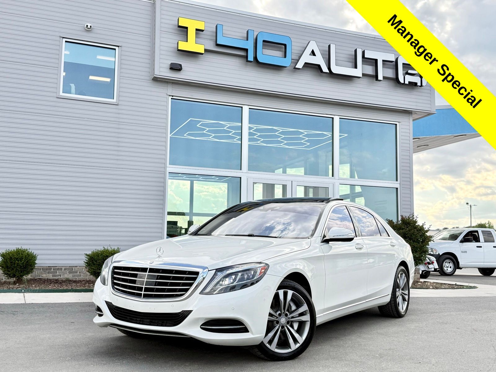 White 2015 Mercedes-Benz S-Class S 550 4MATIC Sedan All-Wheel Drive 7-Speed Automatic