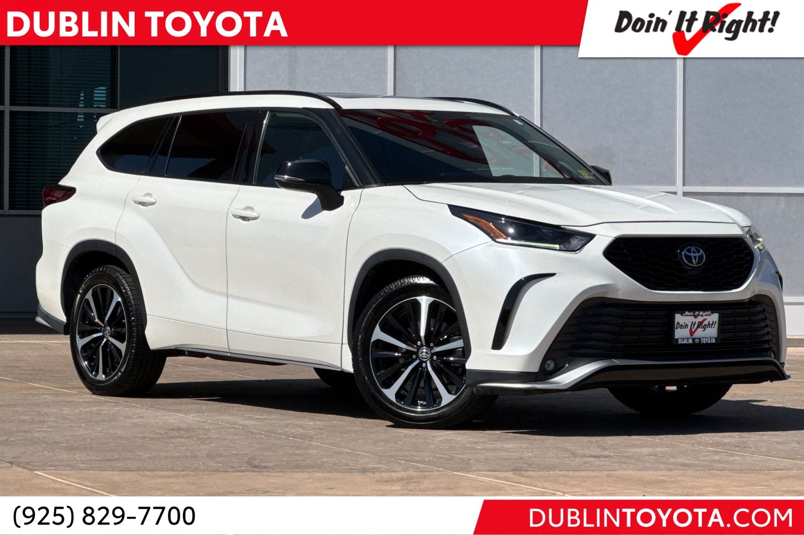 White (Blizzard Pearl) 2021 Toyota Highlander SUV / Crossover All-Wheel Drive 8-Speed Automatic