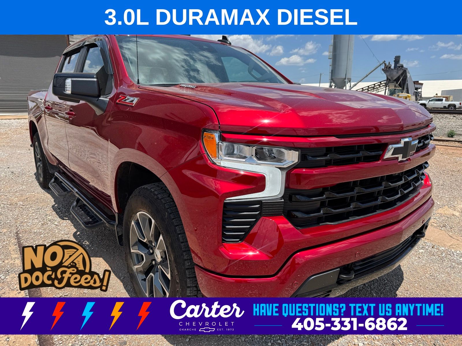 Radiant Red Tintcoat 2025 Chevrolet Silverado 1500 Pickup Truck Four-Wheel Drive Automatic