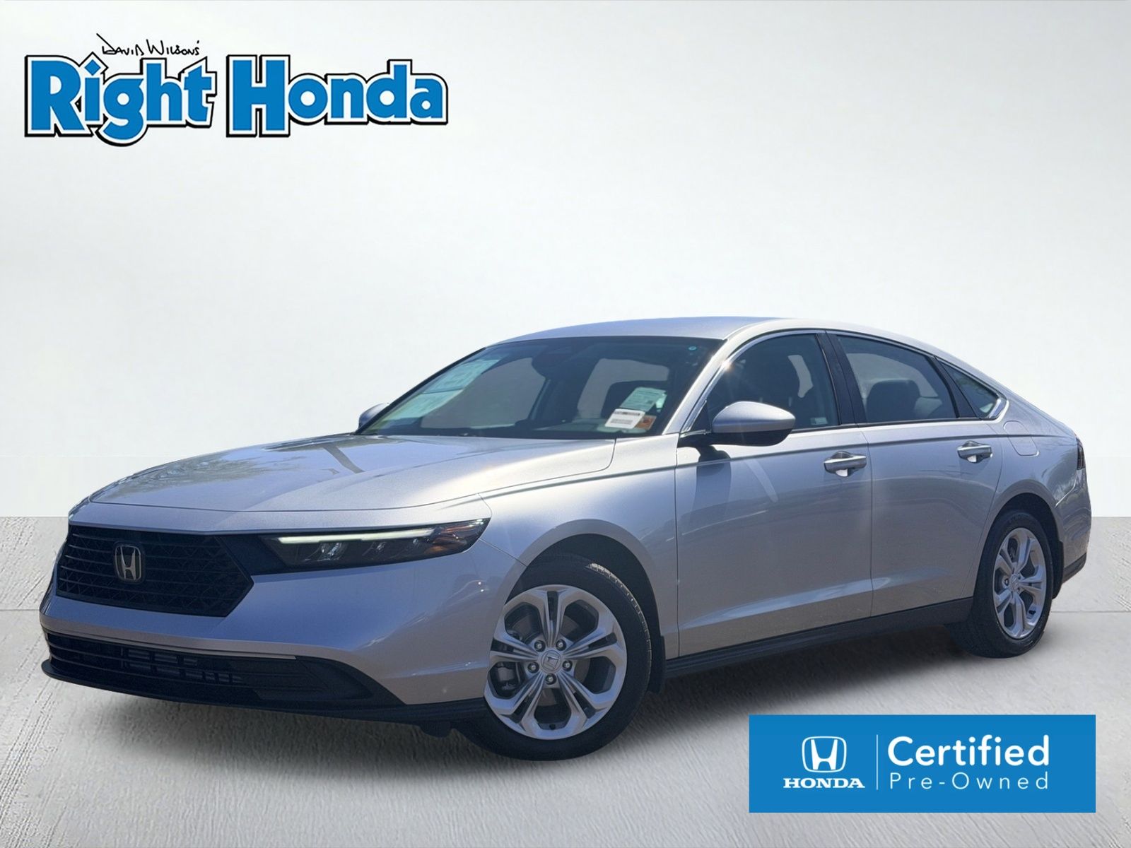 Solar Silver Metallic 2026 Honda Accord LX FWD Sedan Front-Wheel Drive Continuously Variable Transmission