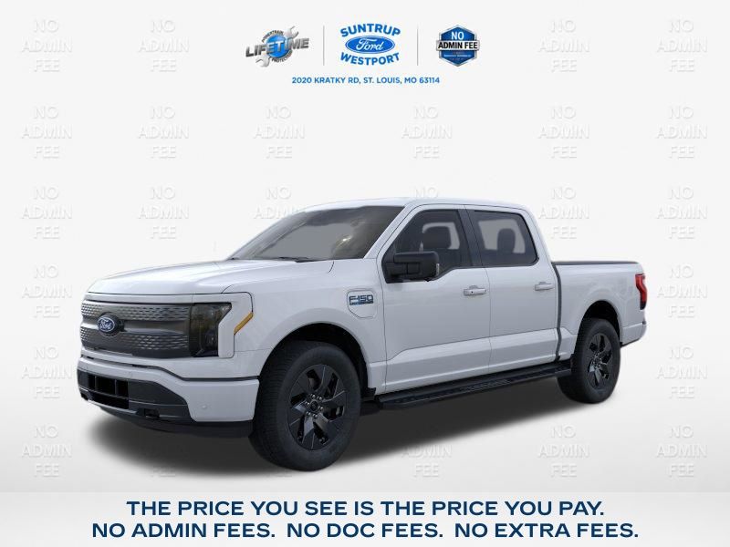 Oxford White 2025 Ford F-150 Lightning Pickup Truck All-Wheel Drive Automatic