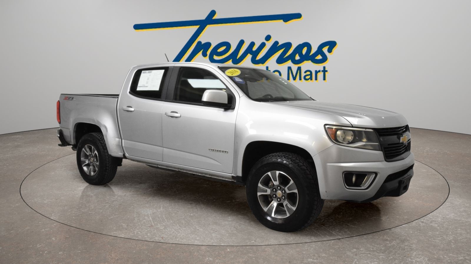 Silver Ice Metallic 2016 Chevrolet Colorado Pickup Truck Four-Wheel Drive 6-Speed Automatic