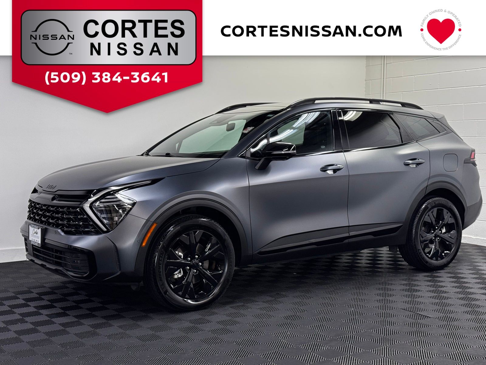 Shadow Matte Gray 2025 Kia Sportage Hybrid Plug-In SUV / Crossover All-Wheel Drive 6-Speed Automatic