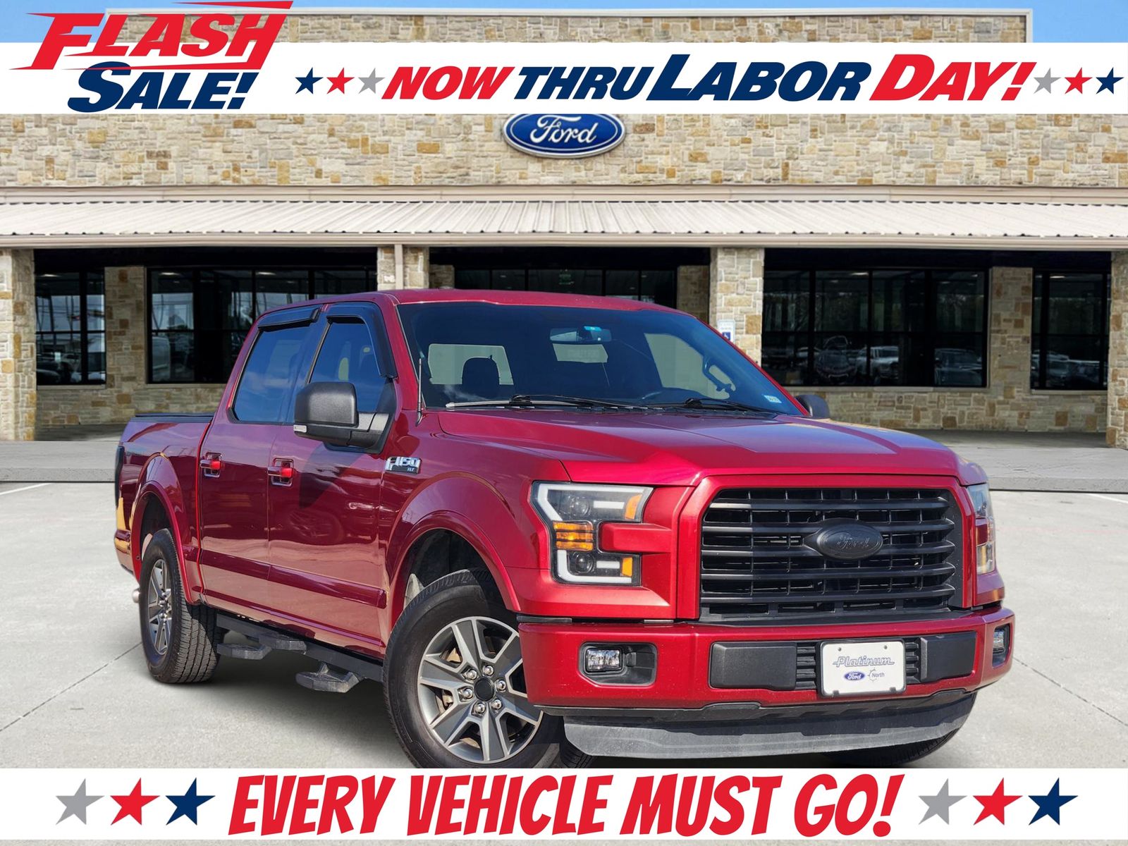 2016 Ford F-150 Rojo (Ruby Red Metallic) Camioneta 4X2 6 velocidades Automática
