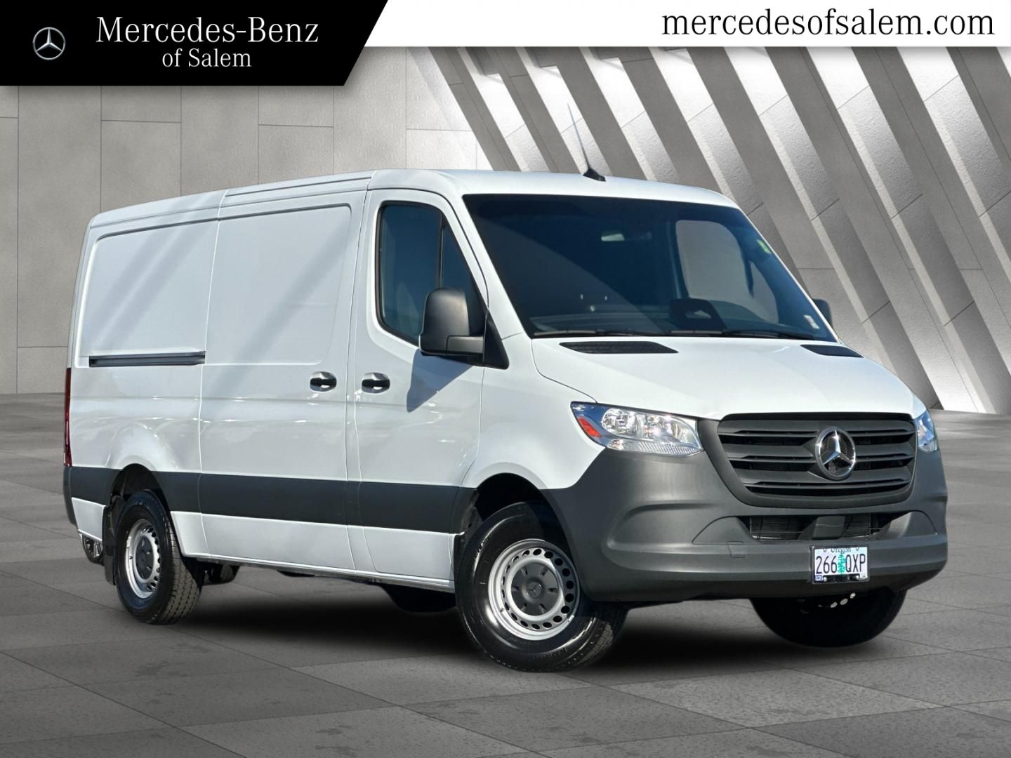 White 2025 Mercedes-Benz Sprinter Cargo 2500 144 RWD Van Rear-Wheel Drive 9-Speed Automatic