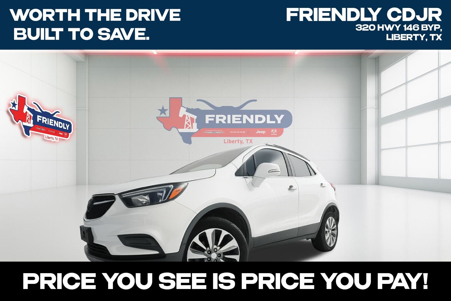 Summit White 2018 Buick Encore SUV / Crossover Front-Wheel Drive 6-Speed Automatic Overdrive