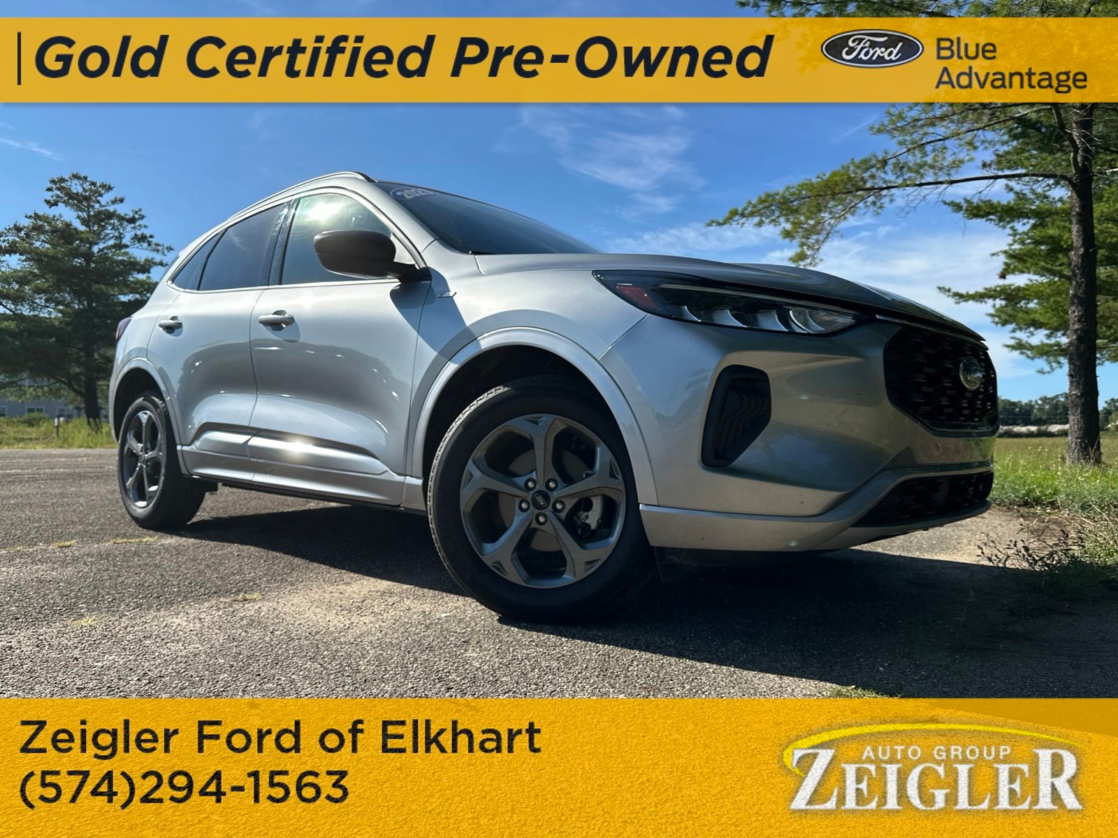 Silver Metallic 2023 Ford Escape SUV / Crossover All-Wheel Drive 8-Speed Automatic