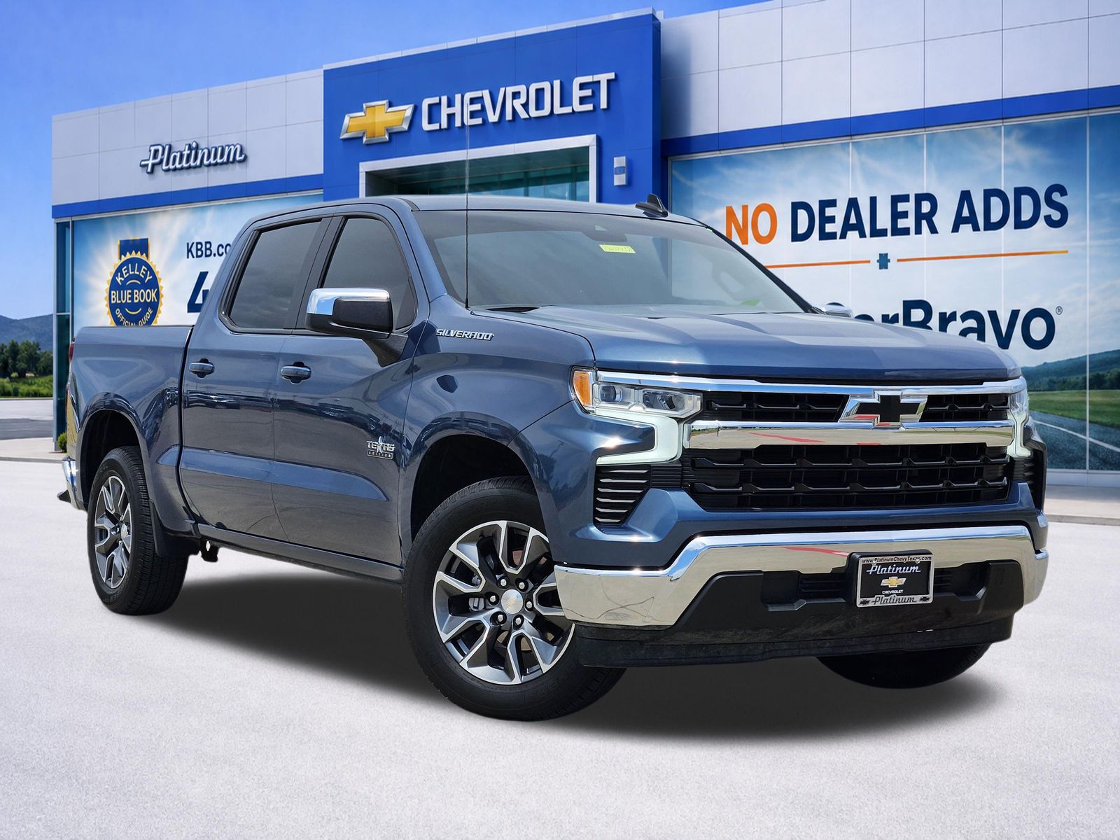 Lakeshore Blue Metallic 2024 Chevrolet Silverado 1500 LT Crew Cab RWD Pickup Truck 4X2 Automatic