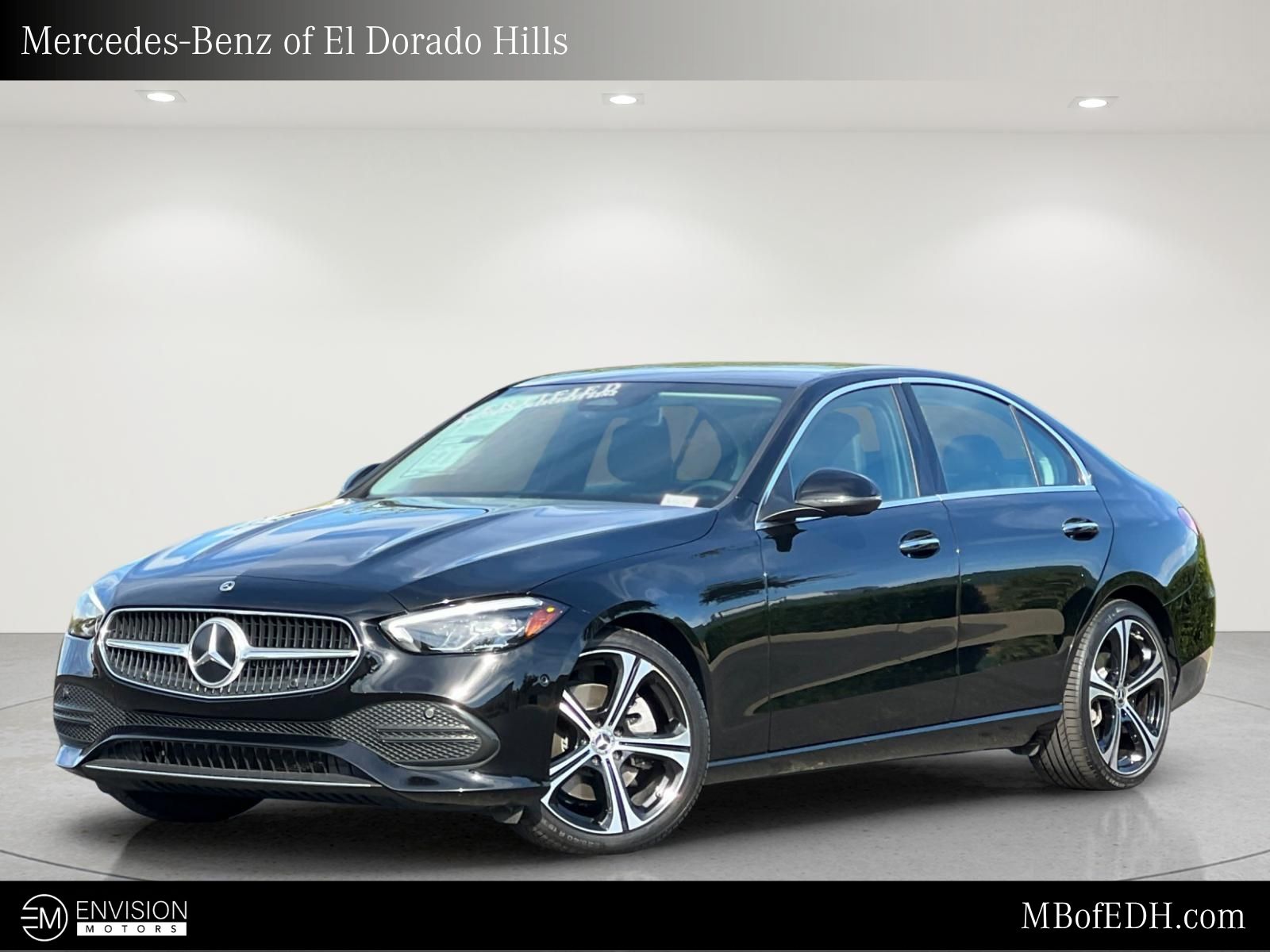 Black 2024 Mercedes-Benz C-Class Sedan Rear-Wheel Drive 9-Speed Automatic