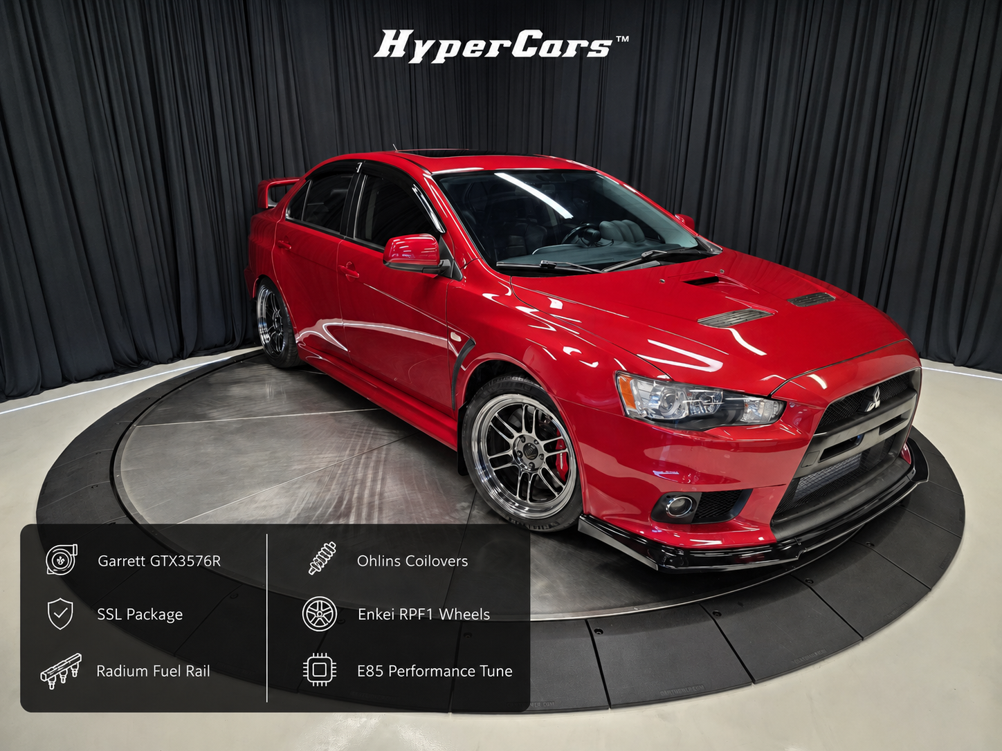 Red 2012 Mitsubishi Lancer Evolution GSR Sedan All-Wheel Drive 5-Speed Manual