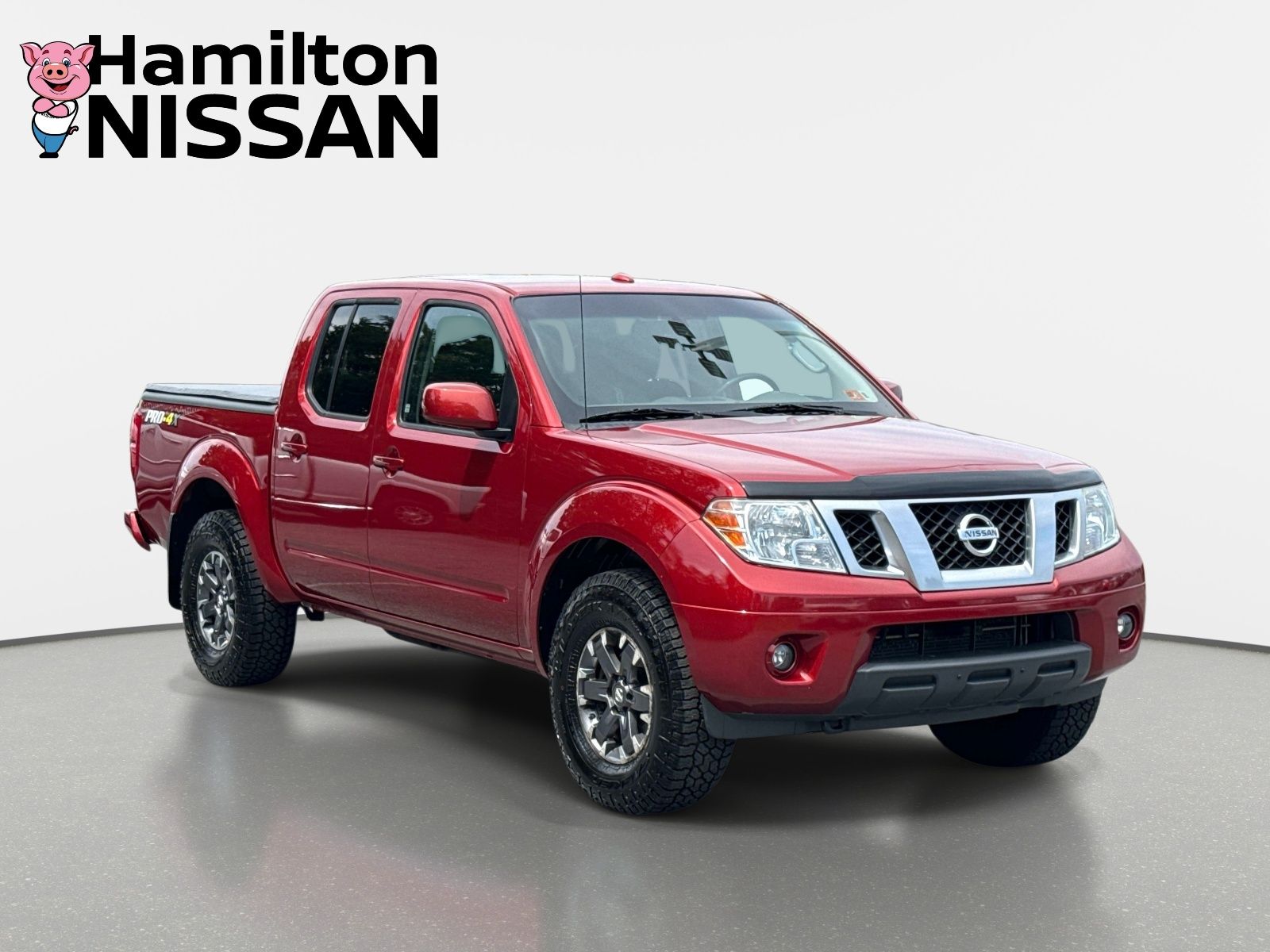 Lava Red 2015 Nissan Frontier Pickup Truck Four-Wheel Drive 5-Speed Automatic Overdrive