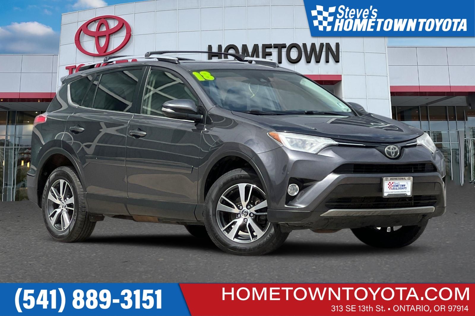 Magnetic Gray Metallic 2018 Toyota RAV4 SUV / Crossover All-Wheel Drive 6-Speed Automatic