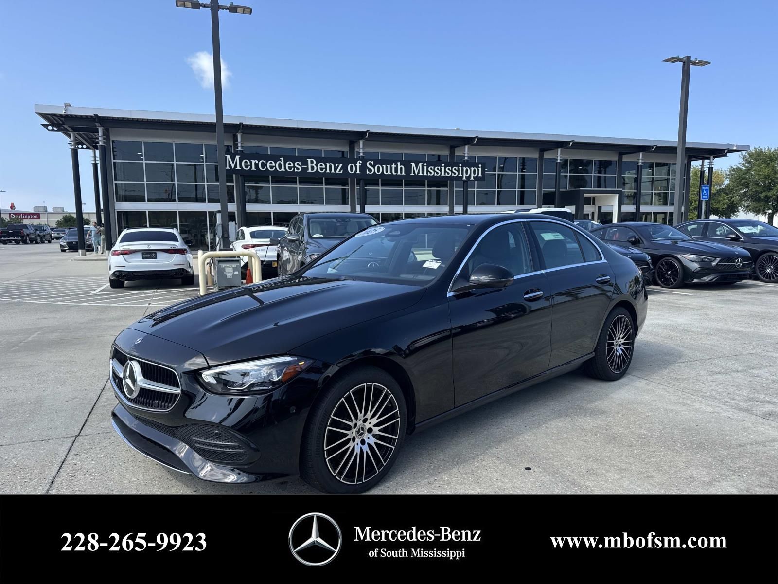 Black 2025 Mercedes-Benz C-Class C 300 RWD Sedan Rear-Wheel Drive 9-Speed Automatic