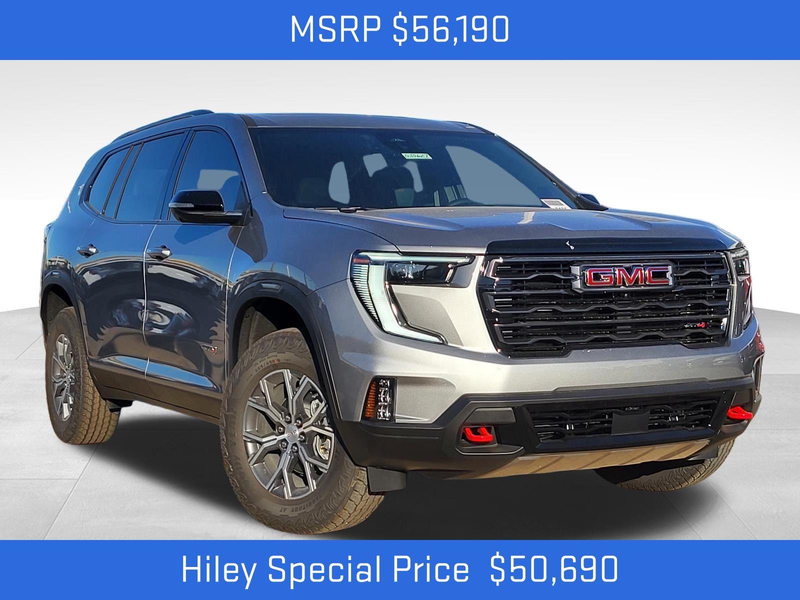 Sterling Metallic 2026 GMC Acadia AT4 AWD SUV / Crossover Four-Wheel Drive 8-Speed Automatic