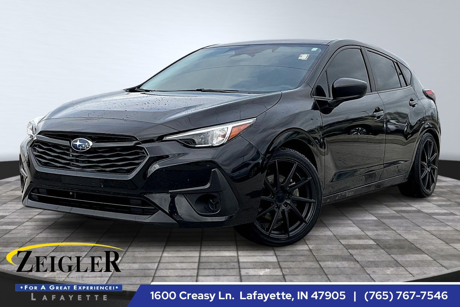 Crystal Black Silica 2024 Subaru Impreza AWD Wagon All-Wheel Drive Continuously Variable Transmission
