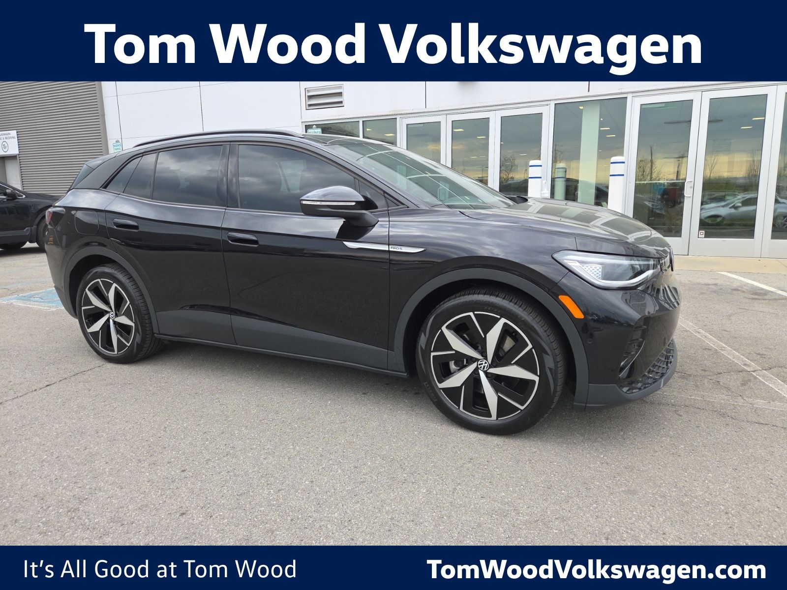 Deep Black 2023 Volkswagen ID.4 Pro S RWD SUV / Crossover Rear-Wheel Drive Automatic