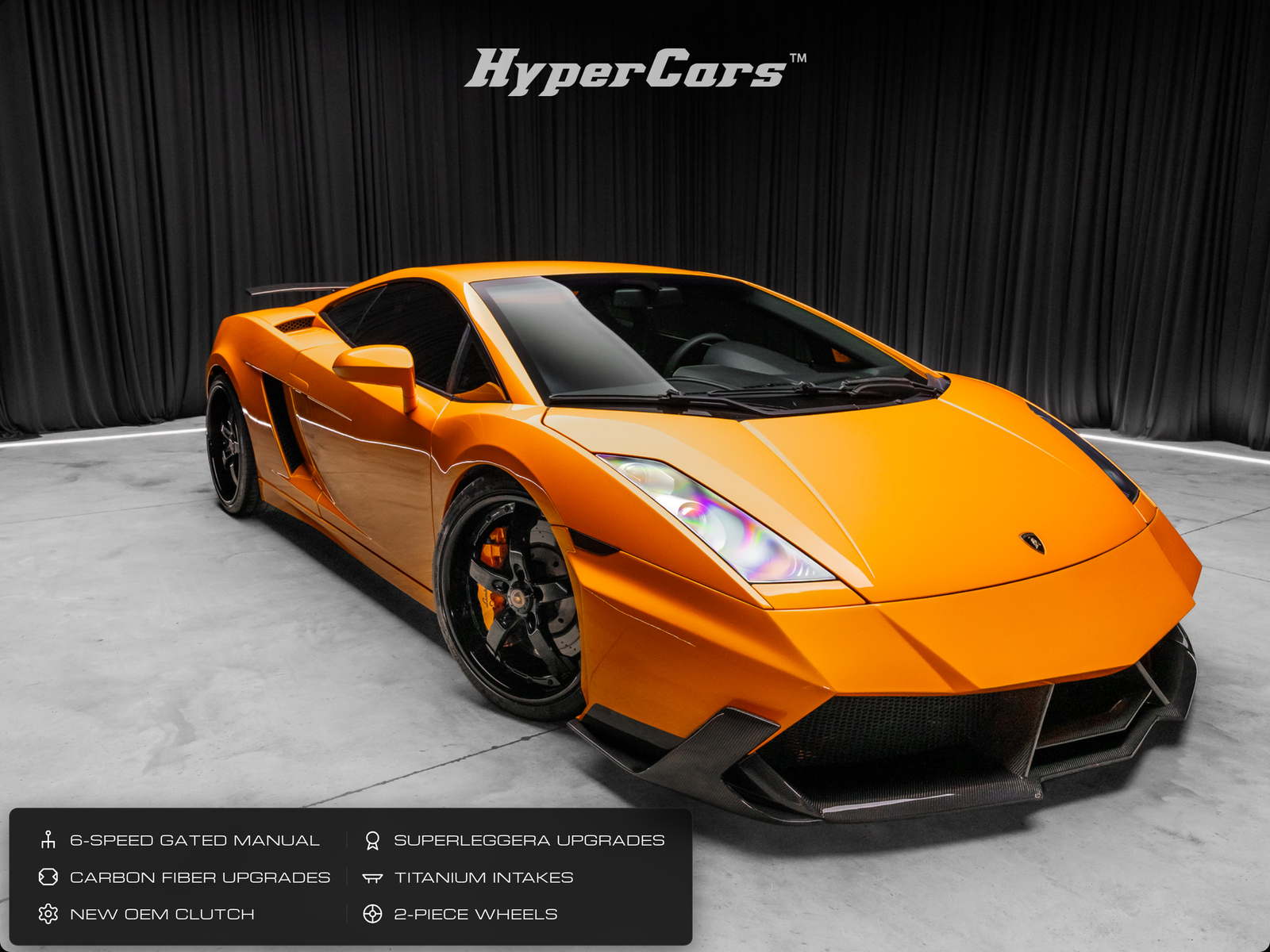 Orange 2005 Lamborghini Gallardo Coupe All-Wheel Drive 6-Speed Manual