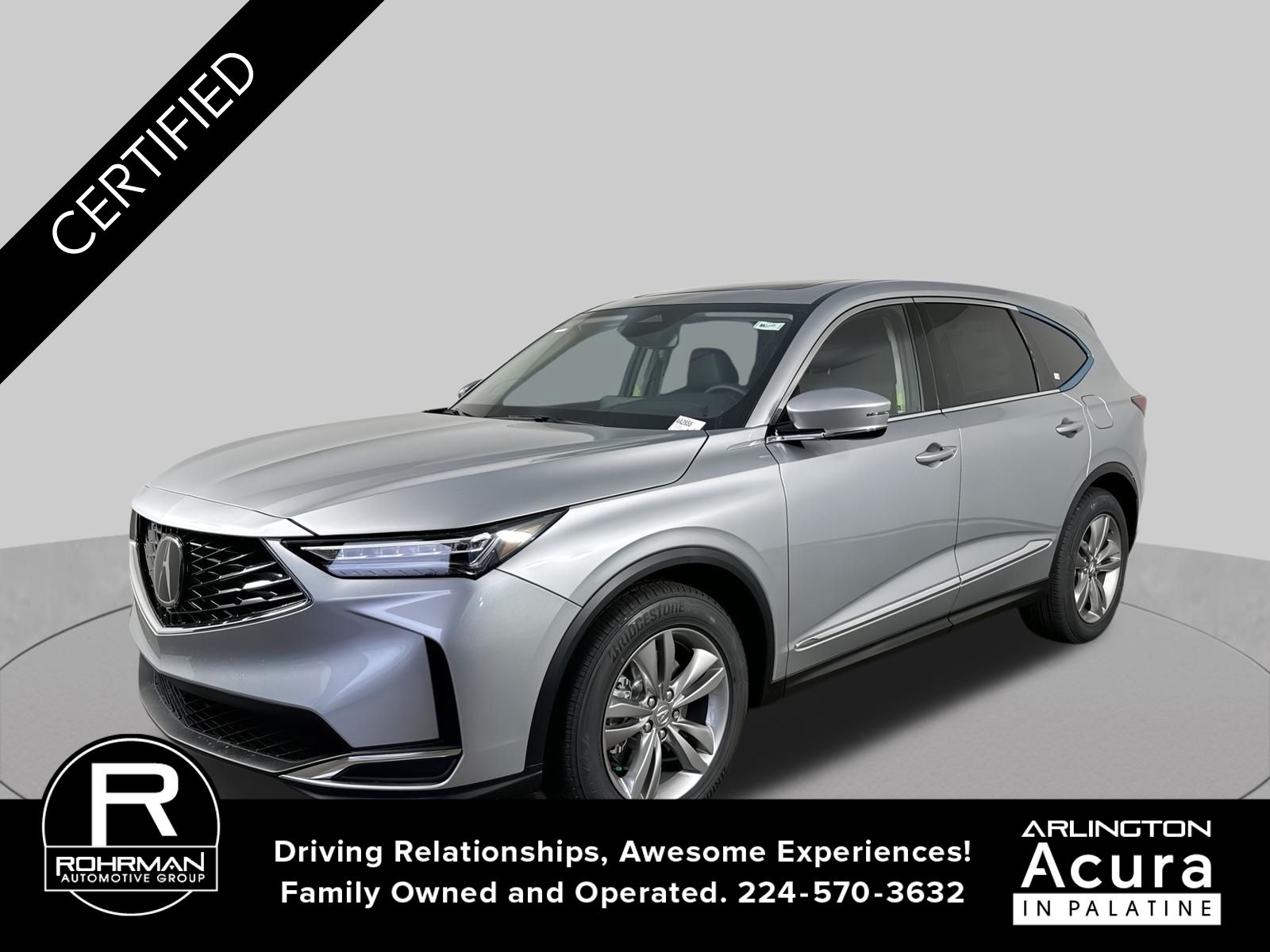 Solar Silver Metallic 2026 Acura MDX SUV / Crossover All-Wheel Drive Automatic