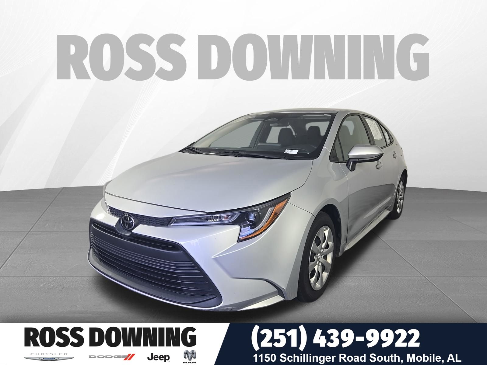 Classic Silver Metallic 2024 Toyota Corolla Sedan Front-Wheel Drive Continuously Variable Transmission
