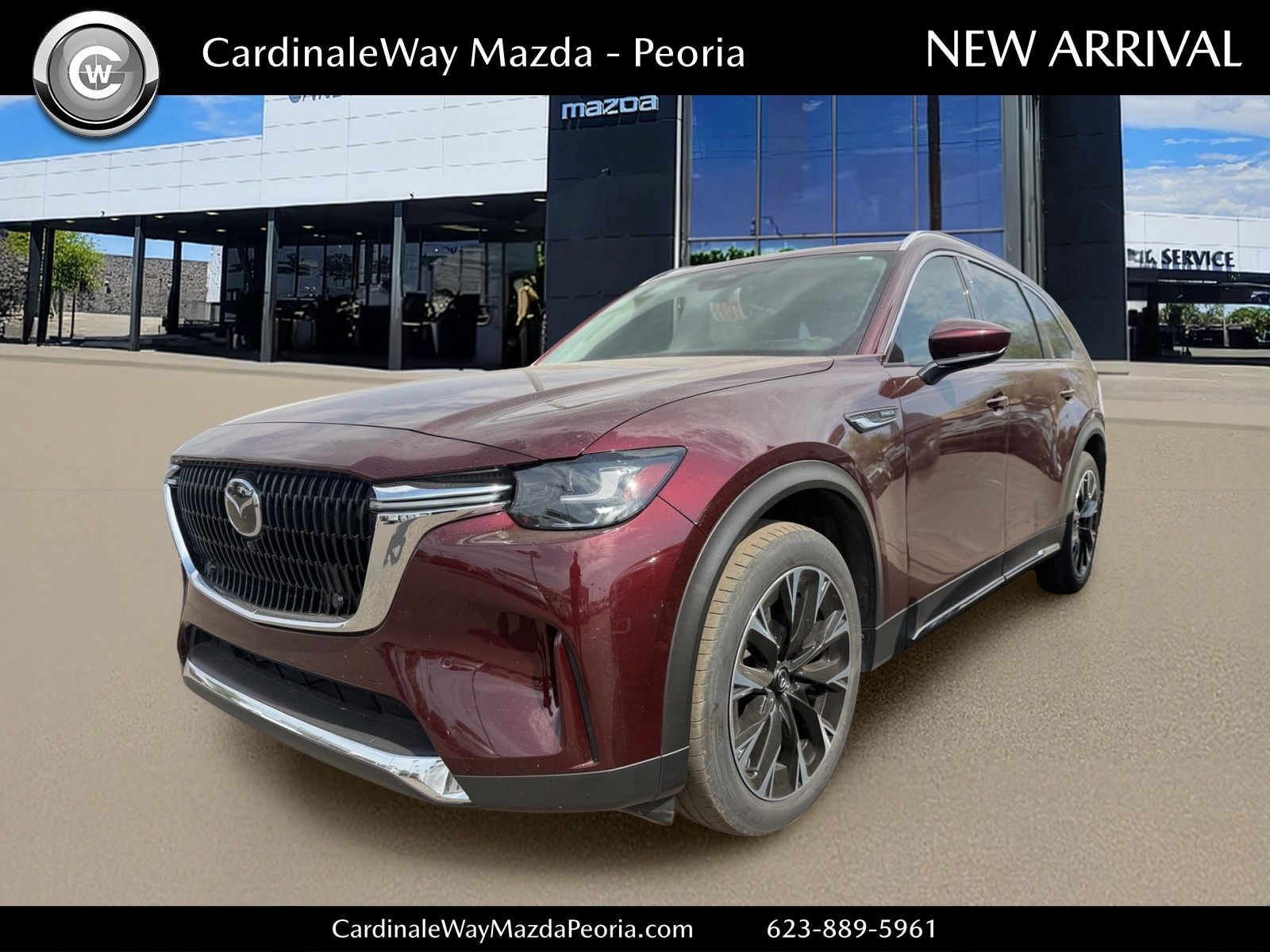 Artisan Red Premium 2024 Mazda CX-90 SUV / Crossover All-Wheel Drive 8-Speed Automatic