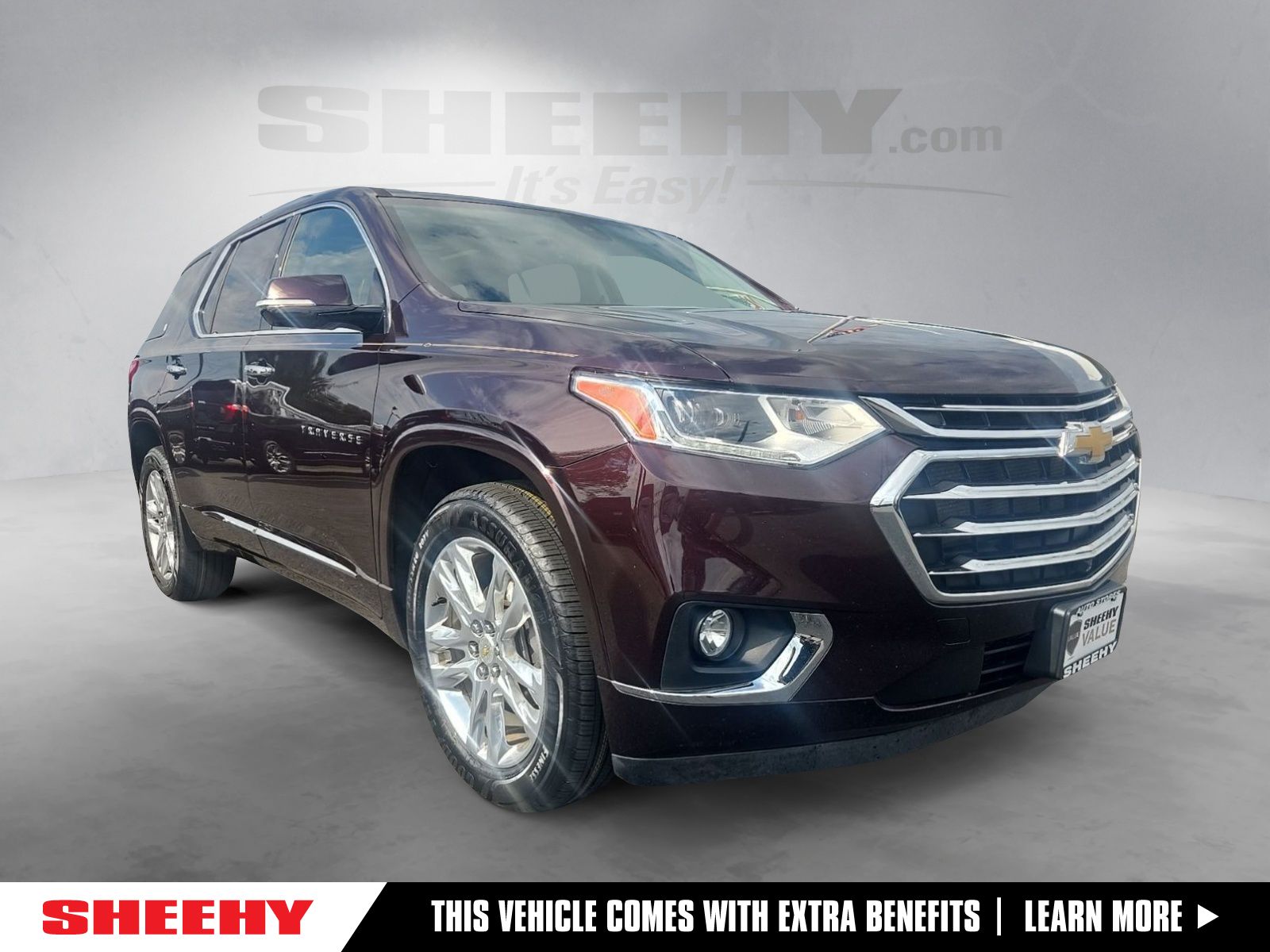Black Cherry Metallic 2020 Chevrolet Traverse SUV / Crossover Front-Wheel Drive 9-Speed Automatic