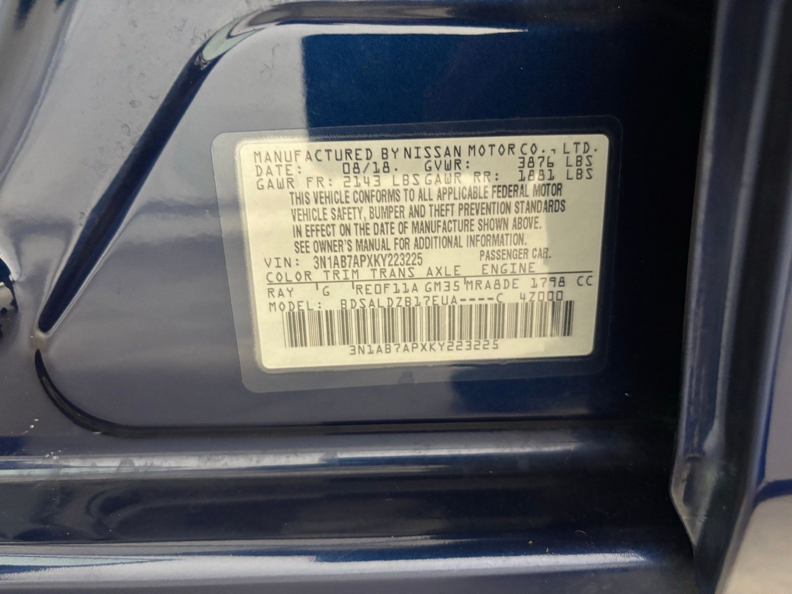 Used Car 2019 Nissan Sentra  Sv For Sale Under $12,000 In Austin, Texas