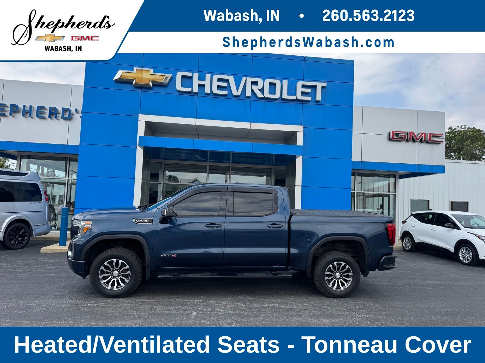 Pacific Blue Metallic 2019 GMC Sierra 1500 Pickup Truck Four-Wheel Drive 8-Speed Automatic