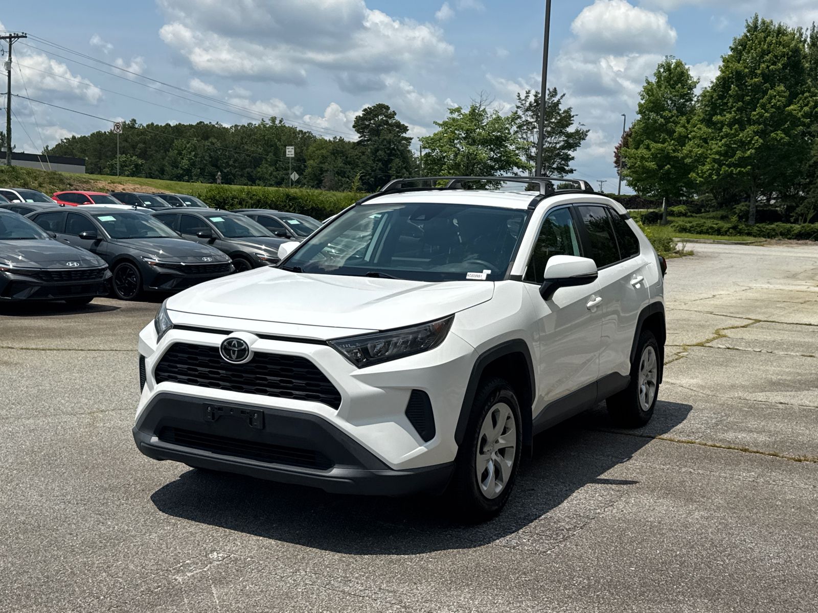 Super White 2019 Toyota RAV4 SUV / Crossover Front-Wheel Drive 8-Speed Automatic