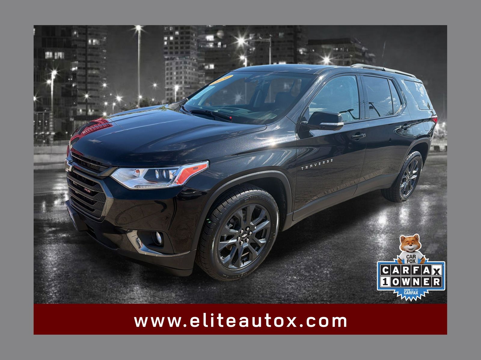 Mosaic Black Metallic 2020 Chevrolet Traverse RS AWD SUV / Crossover Four-Wheel Drive 9-Speed Automatic