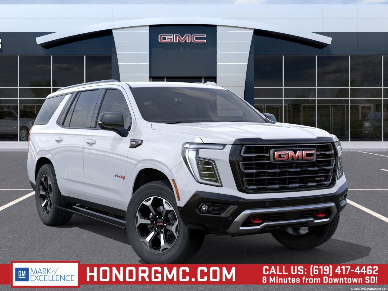 Summit White 2026 GMC Yukon SUV / Crossover Four-Wheel Drive