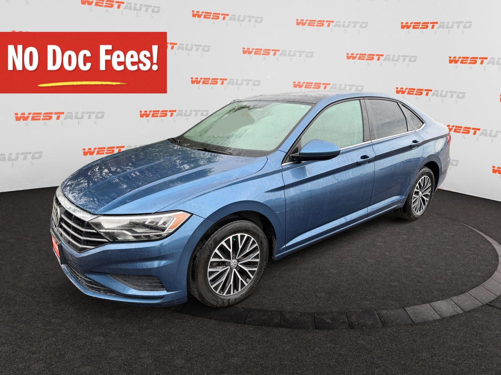 Blue 2019 Volkswagen Jetta Sedan Front-Wheel Drive 8-Speed Automatic