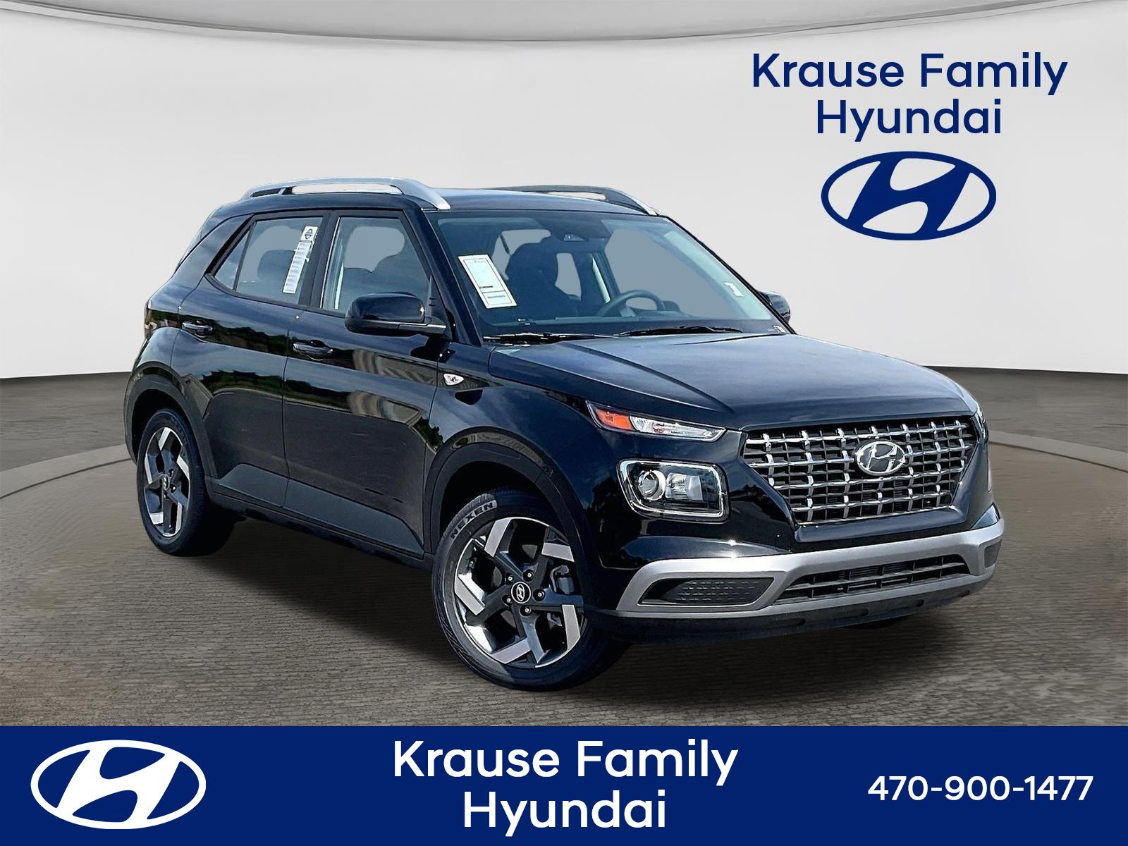 Onyx Black 2026 Hyundai Venue SUV / Crossover Front-Wheel Drive Continuously Variable Transmission