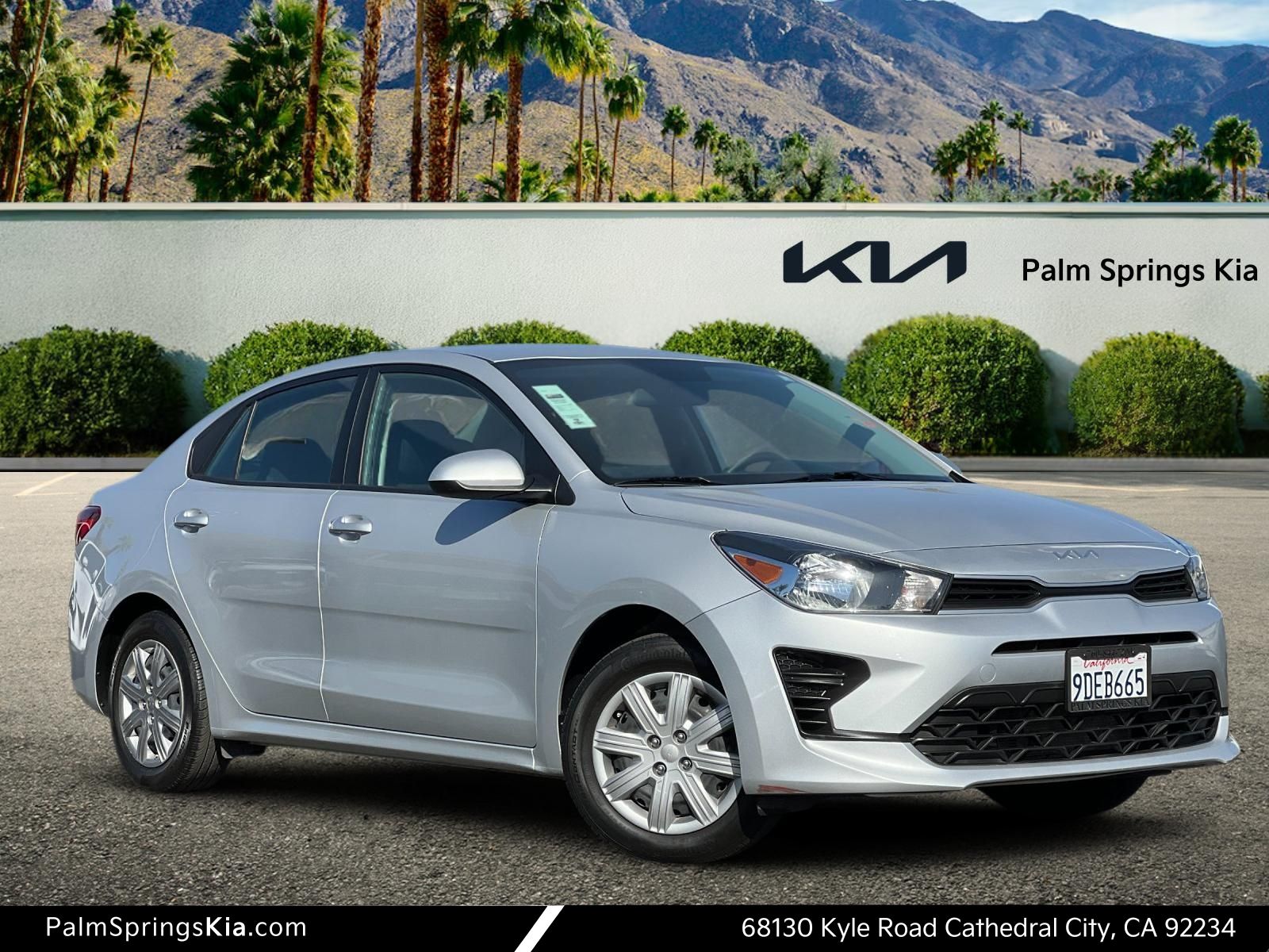 Silky Silver 2022 Kia Rio Sedan Front-Wheel Drive Continuously Variable Transmission