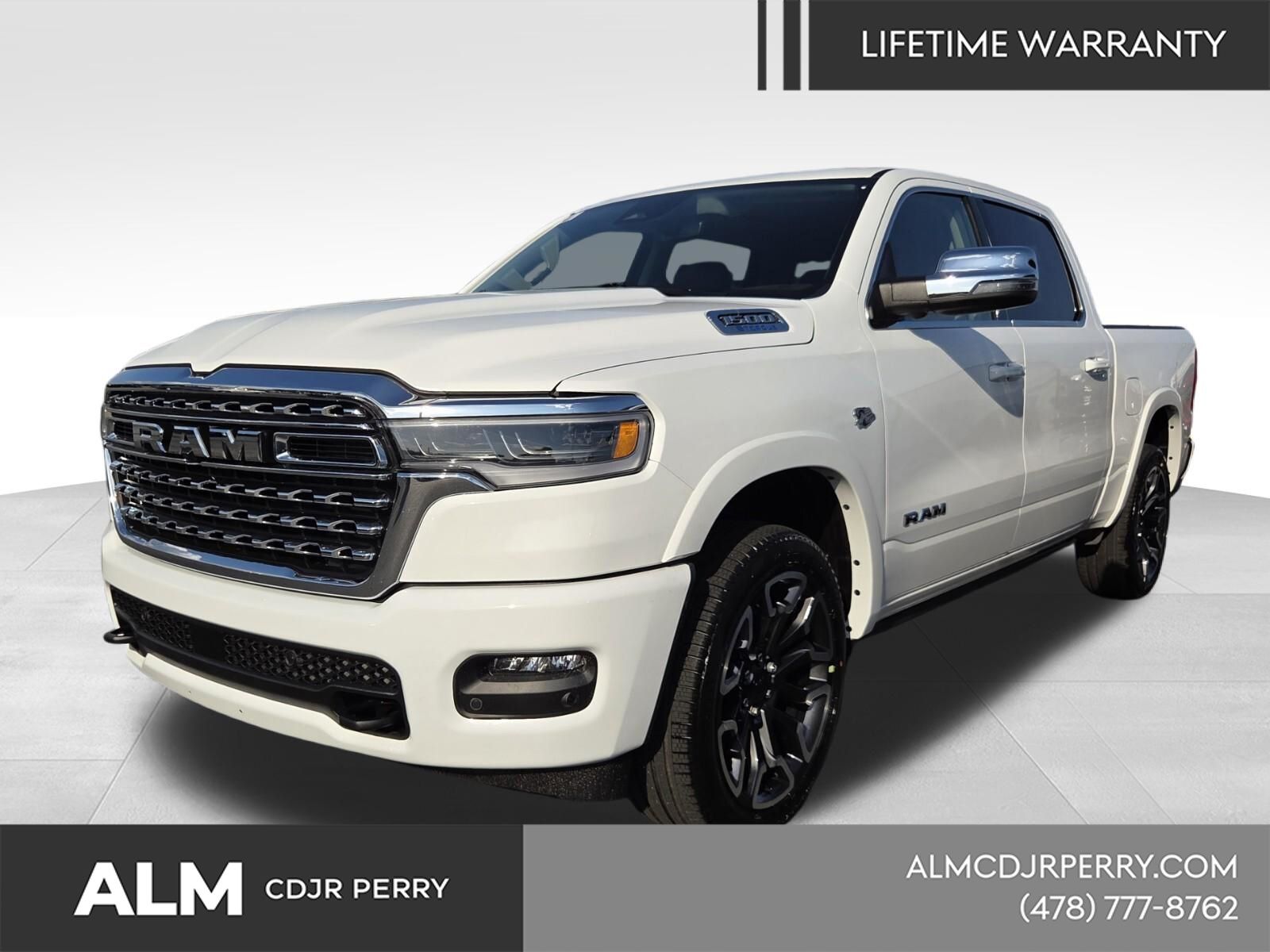 Bright White Clearcoat 2026 RAM 1500 Limited Crew Cab 4WD Pickup Truck Four-Wheel Drive 8-Speed Automatic