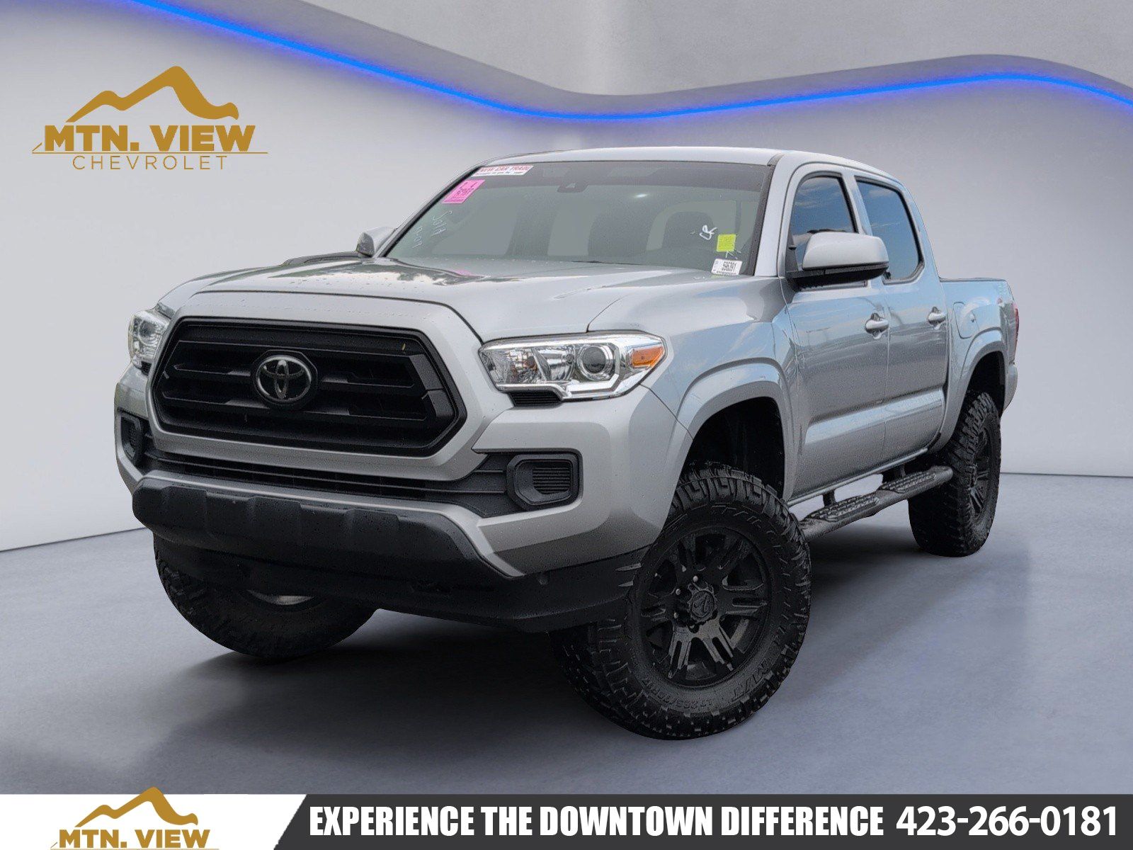 Celestial Silver Metallic 2022 Toyota Tacoma Pickup Truck Four-Wheel Drive 6-Speed Automatic