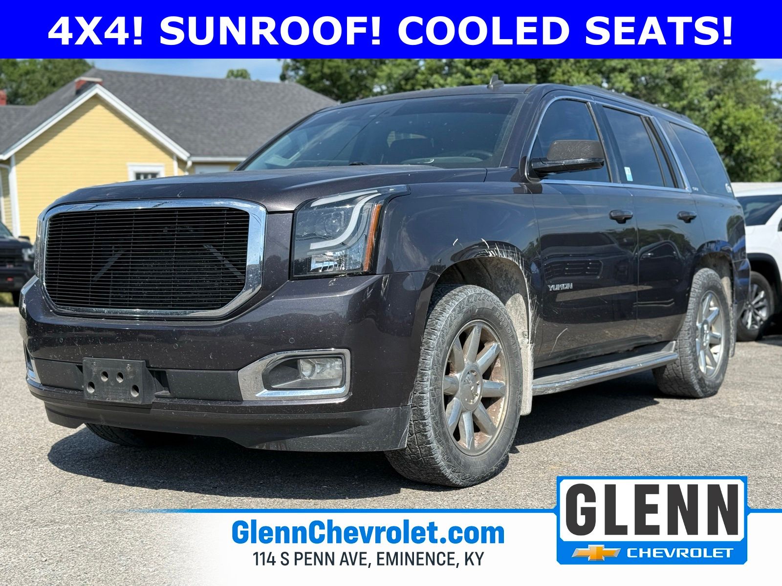 Gray (Iridium Metallic) 2015 GMC Yukon SLT 4WD SUV / Crossover Four-Wheel Drive 6-Speed Automatic Overdrive