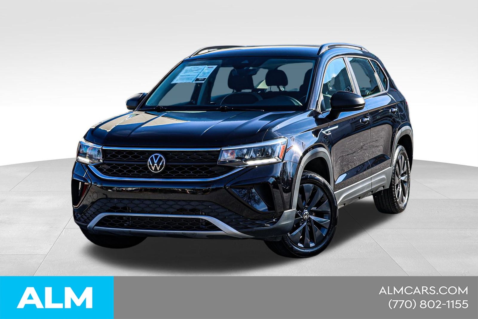 Black 2024 Volkswagen Taos S FWD SUV / Crossover Front-Wheel Drive 8-Speed Automatic