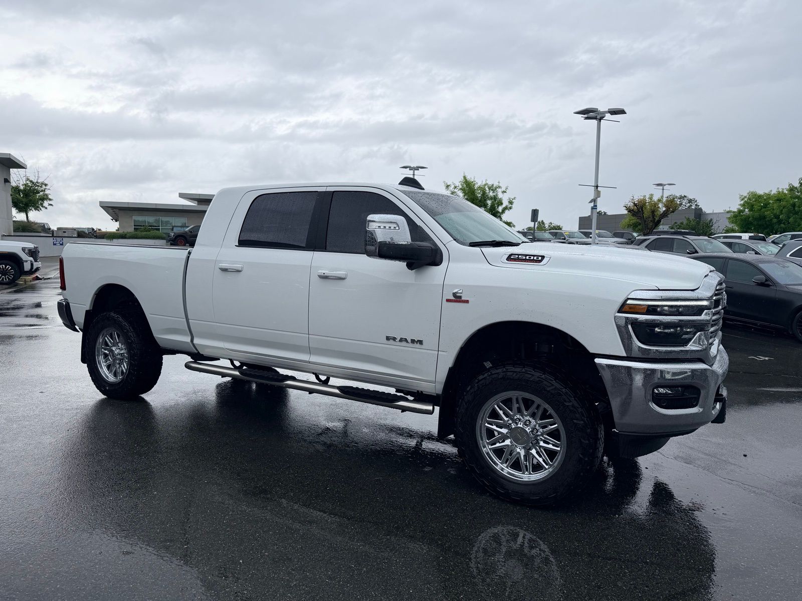 Bright White Clearcoat 2025 RAM 2500 Laramie Mega Cab 4WD Pickup Truck Four-Wheel Drive 8-Speed Automatic