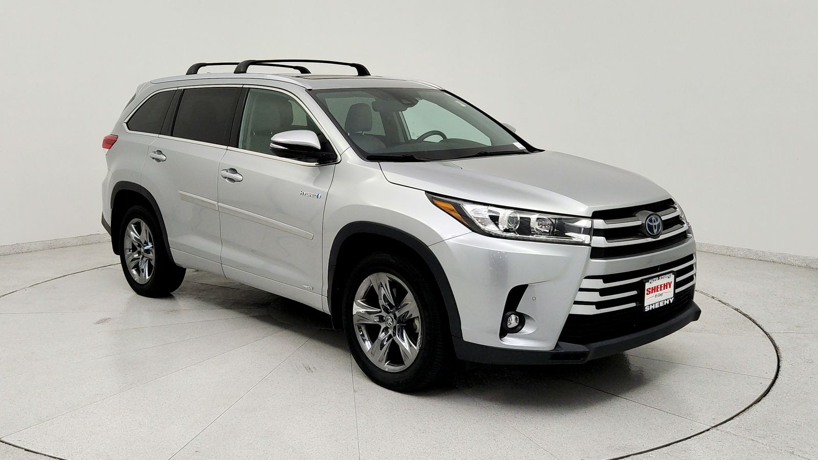 Celestial Silver Metallic 2019 Toyota Highlander Hybrid SUV / Crossover All-Wheel Drive Continuously Variable Transmission