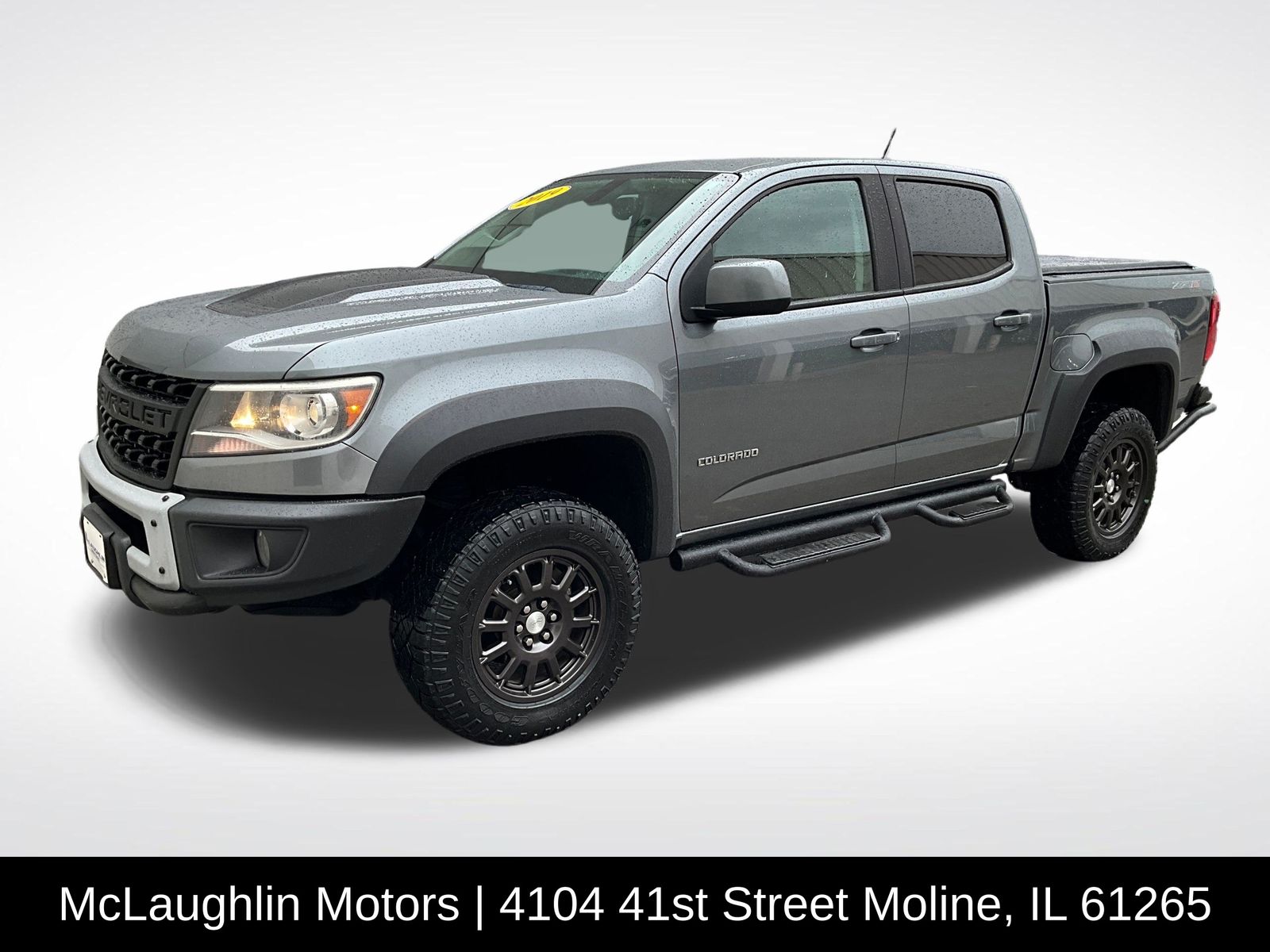 Gray (Satin Steel Metallic) 2019 Chevrolet Colorado ZR2 Crew Cab 4WD Pickup Truck Four-Wheel Drive 8-Speed Automatic