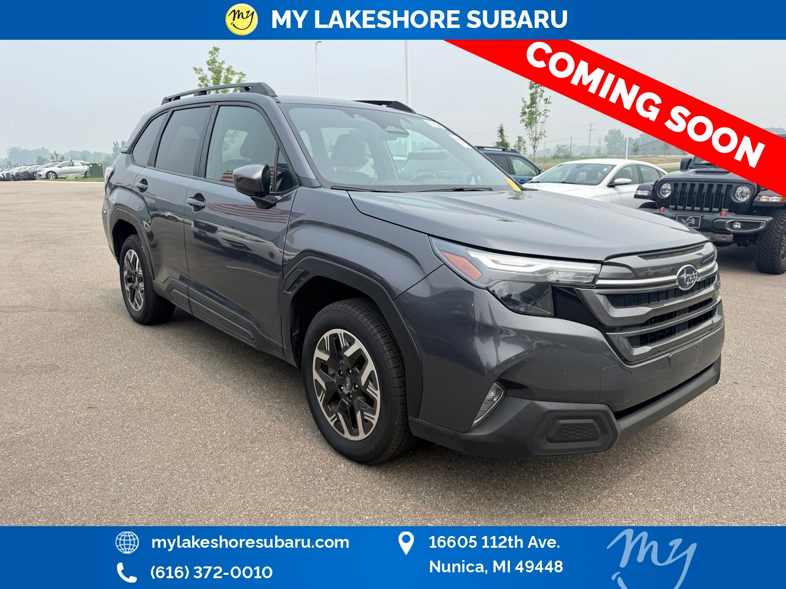 Magnetite Gray Metallic 2025 Subaru Forester SUV / Crossover All-Wheel Drive Continuously Variable Transmission